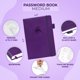 thumbnail image 2 of Libreta de contraseñas Clever Fox, organizador de direcciones de Internet, color morado, 2 of 6