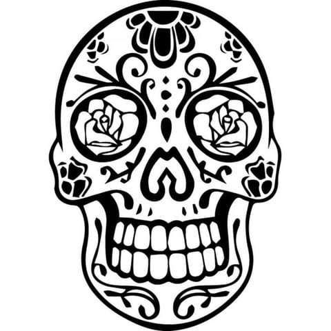 Rienda Libre Graphics - Decomural Sugar Skull Halloween Ws-32579