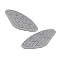 Ioensy - 2 Piezas De Protectores De Depósito De Motocicleta, Pegatinas De Repuesto, Color Gris