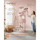 thumbnail image 2 of Árbol para gatos Feandrea Jelly Pink UPCT190P01 206 cm con 13 postes, 2 of 8