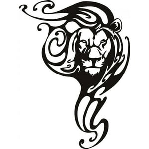 Rienda Libre Graphics - Decomural Lion Head African Animals Ws-15607
