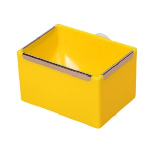 Ioensy - Comedero Para Hámster, Cuenco Para Beber, Cuenco Estable Para Comida De Conejo Para Ratones Enanos, Jerbos, Color Amarillo