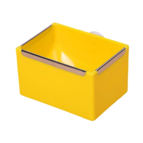 Ioensy - Comedero Para Hámster, Cuenco Para Beber, Cuenco Estable Para Comida De Conejo Para Ratones Enanos, Jerbos, Color Amarillo