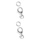 thumbnail image 1 of 2 Piezas 925 Plata Esterlina Broche De Langosta Collar Pulsera Resultados De La Joyería, 1 of 5