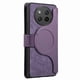 thumbnail image 3 of Funda Billetera Magnética para Honor X9C Soporte Tarjetas Desmontable Morado, 3 of 6