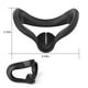 thumbnail image 2 of Protector facial de silicona para realidad virtual Meta/Oculus Quest 2, almohadillas de repuesto impermeables y resistentes al sudor, accesorios para Oculus Quest 2 (negro), 2 of 6