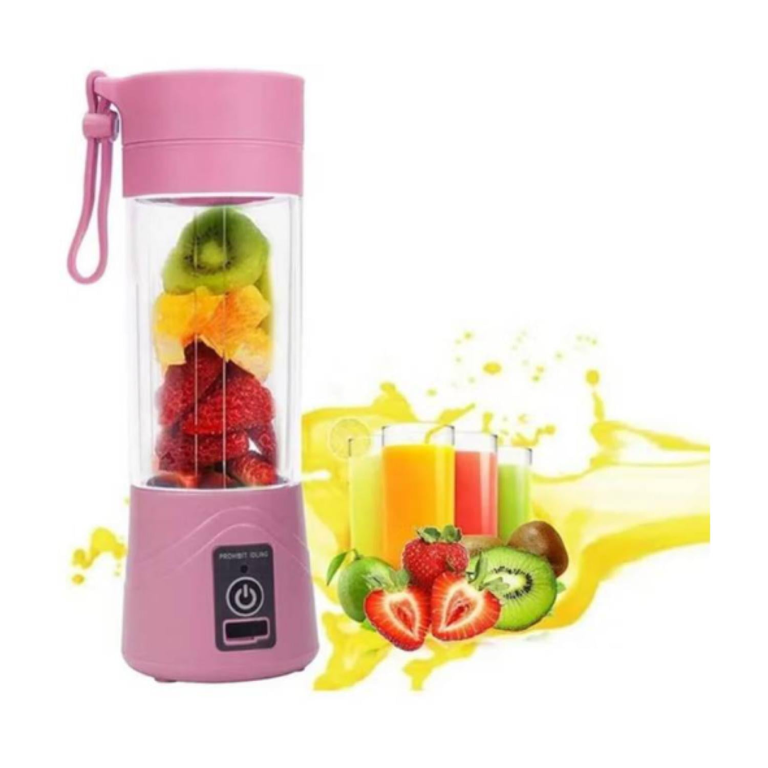 Totalupgrate - Juguera Licuadora Batidora Jugos Portatil Recargable Usb Rosado