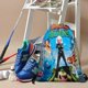 thumbnail image 3 of Monstruos vs. Alienígenas Mochila de Cuerdas para Deportes y Gimnasio, Bolsa de Cuerdas Resistente al Agua, Bolsa Cinch, 30×40cm, 3 of 6