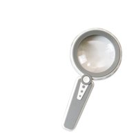 Xusx111 - Lupa 15X Con Luz, Lupa Portátil Grande, Usb Recargable Para Personas Mayores Con Baja Visión Con Degeneración Macular, Lectura, Joyería, Monedas - Gris