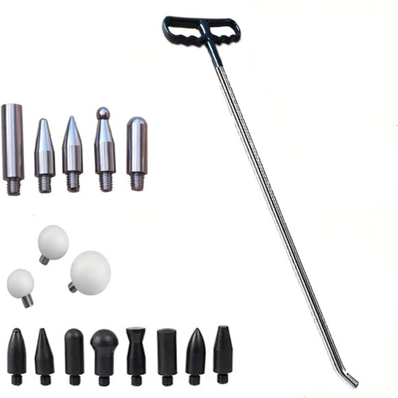 Kit de Reparación de Abolladuras para Auto Houshan 17 Piezas Sin Pintura