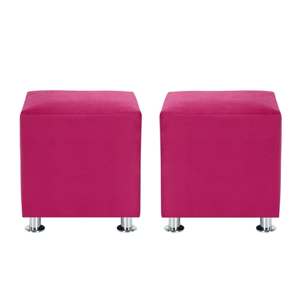 Set Pouf Cali 1c Felpa 12 Burdeo