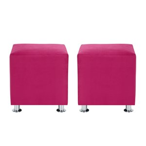 Bodevir - Set Pouf Cali 1C Felpa 12 Burdeo