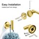 thumbnail image 5 of Juego de Accesorios para Baño XHKDSYMC 7 Piezas 40 cm Acero Inoxidable Dorado, 5 of 7