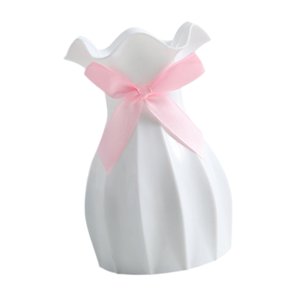 Magideal - Elegante Florero Minimalista, Decorativo, Moderno, Estilo Europeo Para Oficina, Cocina, Dormitorio. Blanco