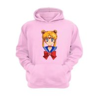 Genérico - Polerón Canguro Sailor Moon Rosa Talla Xs Unisex