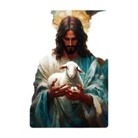 Genérico - Cuadro Aluminio Jesucristo Pastor 40X30 Cm