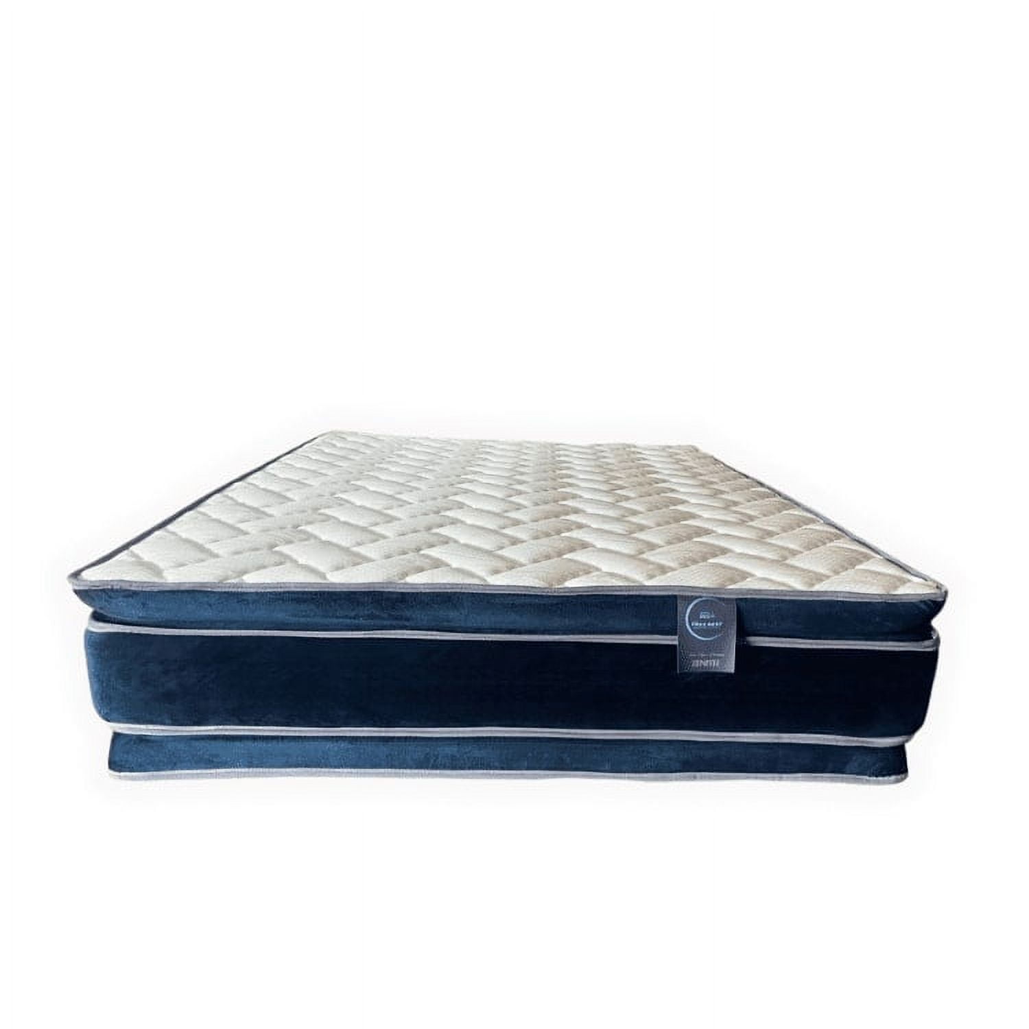 Genérico - Colchón Zenith 2 Plazas Box Premium Espuma Densidad 30 Y Resorte