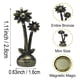 thumbnail image 2 of Tope Decorativo Para Bisagra De Puerta Bronce Magnético Flores 4 Piezas, 2 of 7