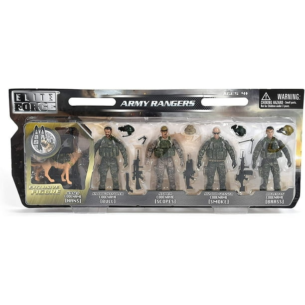Elite Force Army Ranger Action Figures ? 5 Pack Military T Sunny