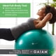 thumbnail image 3 of Kit de pelota de equilibrio Gaiam 05-51982 con pelota antireventón de 65 cm verde, 3 of 5