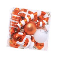 Magideal - 16 Adornos Navideños Colgantes Para Decoración Del Hogar, Accesorios Fotográficos, Adornos De Interior, Celebración Para Pared, Puerta, Hogar, Sala De Naranja