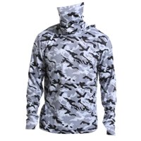 Magideal - Camisa Con Capucha Y Protección Solar Para Hombre, Cubierta Facial Con Capucha, Manga Larga, Cómoda Camisa Refrescante, Chaqueta Para Pesca Al Aire Li Xl