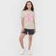 thumbnail image 4 of Polera Niña Teen Manga Corta Fun Oversize  Beige Corona, 4 of 5