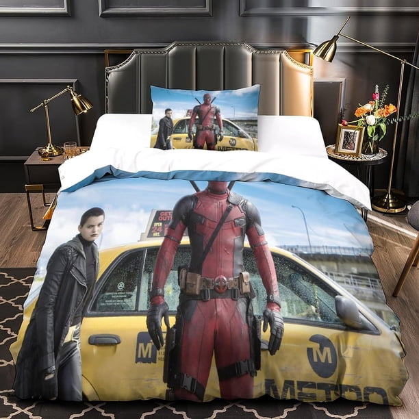 x1202 Bed Sheets& Wolverine Bedding Set Twin Full Size Bed Set Bedroom Duvet Cover Beddings Suit Birthday Gift 3-Piece Bedding Set (1 Duvet Cover + 2 Pillow Shams) nj1202