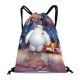 thumbnail image 1 of Baymax (Grandes Héroes) Mochila de Cuerdas para Deportes y Gimnasio, Bolsa de Cuerdas Resistente al Agua, Bolsa Cinch, 30×40cm, 1 of 6