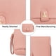 thumbnail image 3 of Cartera de mano de piel sintética de gran capacidad con cremallera para mujer, porta teléfono, bolso de mano de viaje, bolso de mano, 3 of 5