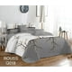 thumbnail image 1 of Cobertor de verano tipo quilt tamaño 2 Plazas Blanco y Gris con ramas, 1 of 1