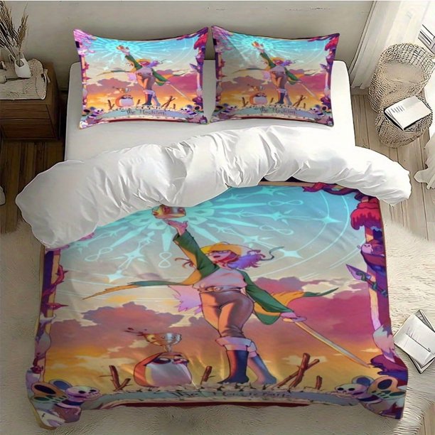 3pcs Adv Time Magician Illustration Digital Print Bedding Set