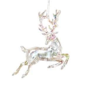 Bothyi - Colgante De Acrílico Para Navidad, Regalo De Vacaciones, Decoración Colgante Para Árbol De Navidad, Alce, 15 X 12,5 Cm