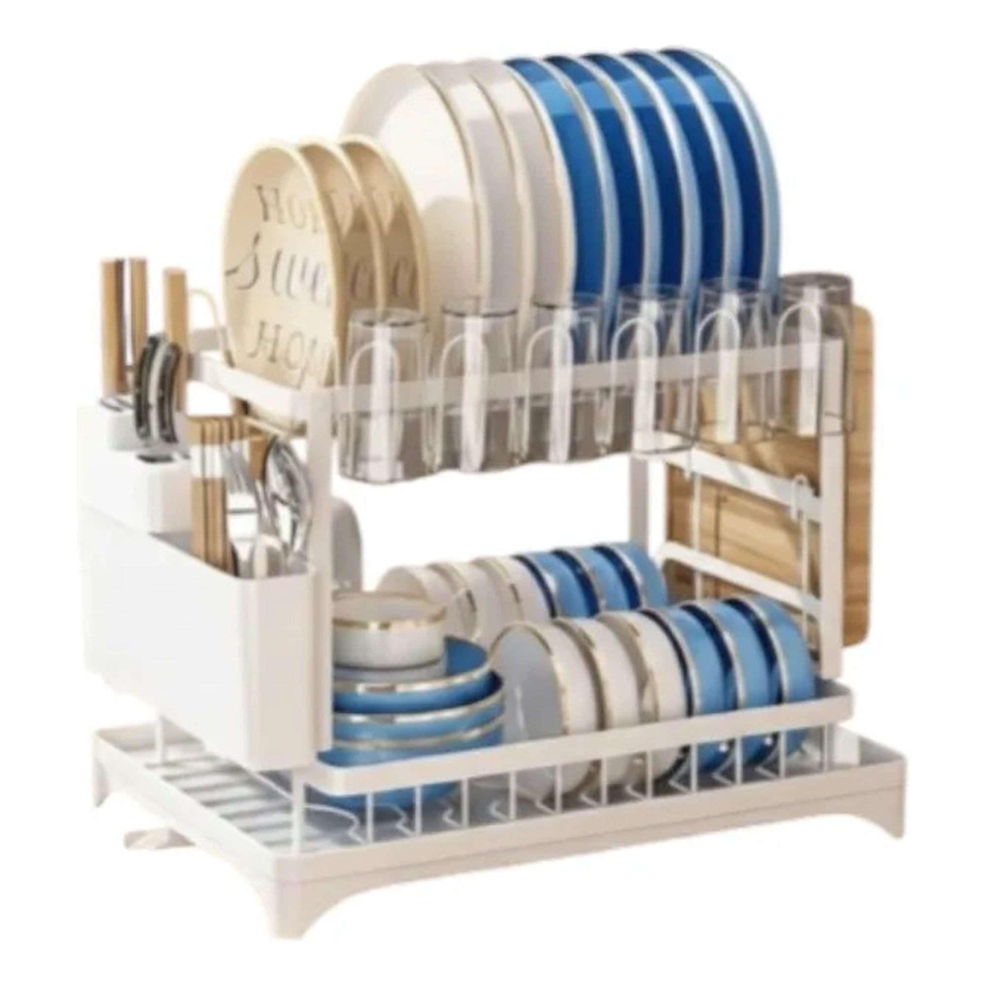 Genérico - Secaplatos Escurridor Doble Nivel Organizador Cocina Jhn