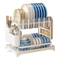 Genérico - Secaplatos Escurridor Doble Nivel Organizador Cocina Jhn