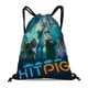 thumbnail image 1 of Hitpig Mochila de Cuerdas para Deportes y Gimnasio, Bolsa de Cuerdas Resistente al Agua, Bolsa Cinch, 30×40cm, 1 of 6