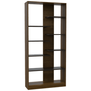 Fmfurniture - Biblioteca Fm-003C - Cafe Oscuro Y Negro