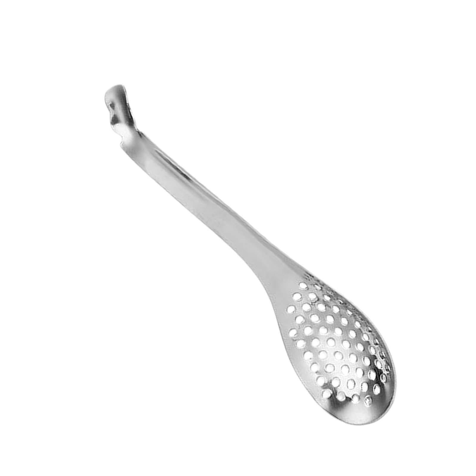 Bothyi - Cuchara De Esferificación Cucharas Ranuradas Pequeñas De Acero Inoxidable Para Salsas De Curry Cereales Argent