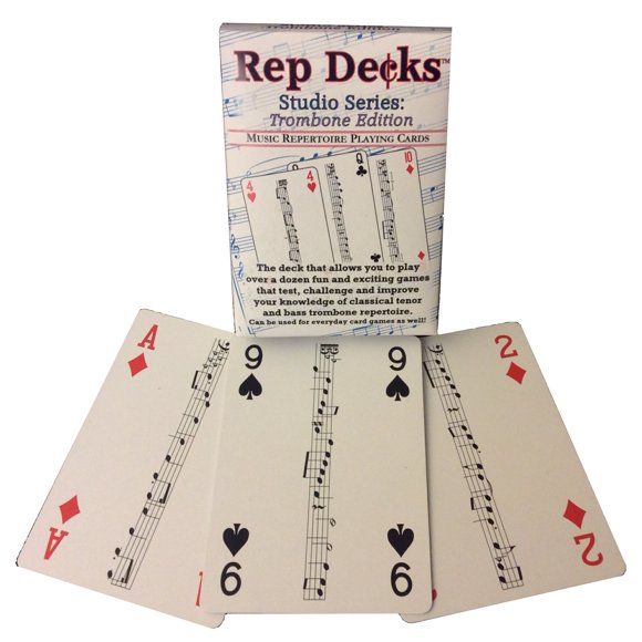 Baraja de cartas Rep Decks Serie Estudio: Trombón