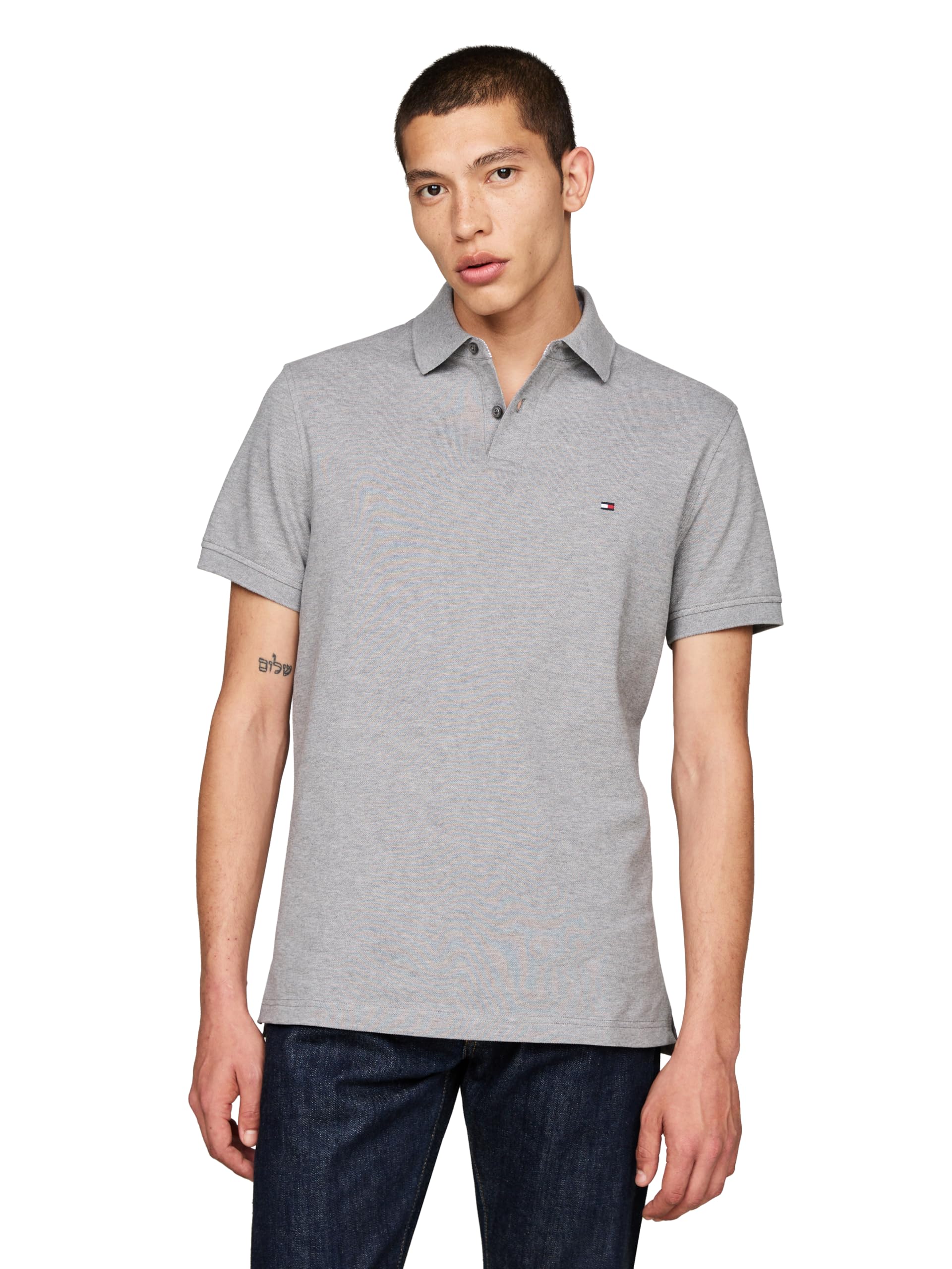 Polo Tommy Hilfiger 1985 Slim De Manga Corta Para Hombre