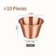 thumbnail image 1 of suxuMhao Vasos Reutilizables para Condimentos, 10 Piezas Oro Rosa 2.5-3OZ/80ML Vasos para Salsa, Vasos Pequeños para Mojar Salsa para Aderezo de Ensalada, Vasos Portátiles de Salsa de Acero, 1 of 3