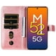 thumbnail image 3 of Funda con Cremallera para Samsung Galaxy M52 5G, Carcasa Cartera de Cuero PU con Soporte y Tarjetero, 3 of 6