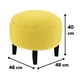 thumbnail image 2 of Pouf Jack Mostaza 48x48x40 cm, 2 of 3