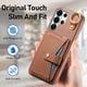 thumbnail image 5 of Funda FOXDOCK para Samsung Galaxy S26 Ultra Soporte múltiple, diseño con anillo, función billetera y protección avanzada-marrón, 5 of 6