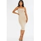 thumbnail image 1 of Vestido Tubo Ajustado Color Caqui L, 1 of 5