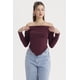 thumbnail image 1 of Polera Mujer Sin Hombros Burdeo, 1 of 4