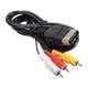 thumbnail image 1 of Cable Audio Video Av Rca Para Consola Juego Xbox Retro negro, 1 of 4