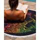 thumbnail image 2 of Toalla Mandala De Playa Redonda con Flecos Diseños Verano., 2 of 7