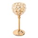 thumbnail image 4 of Candelabro De Cristal Candelabro Candelabro Centro De Mesa Banquete Dorado 16.5cm, 4 of 5