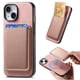thumbnail image 5 of Funda de Cuero Magnética con Tarjetero para iPhone 14 Cubierta Delgada Rosa, 5 of 5